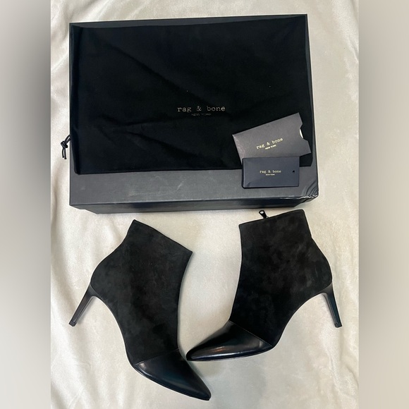 NIB: RAG & BONE Beha Boot/Ankle
Booties, Black, 3" Heel, Size 38.5 / 8.5 US - Picture 5 of 14